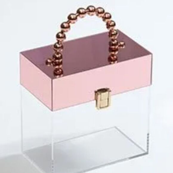 At Home Elegant Transparent Decorative Purse Shaped Storage Box - Picture 2 of 11